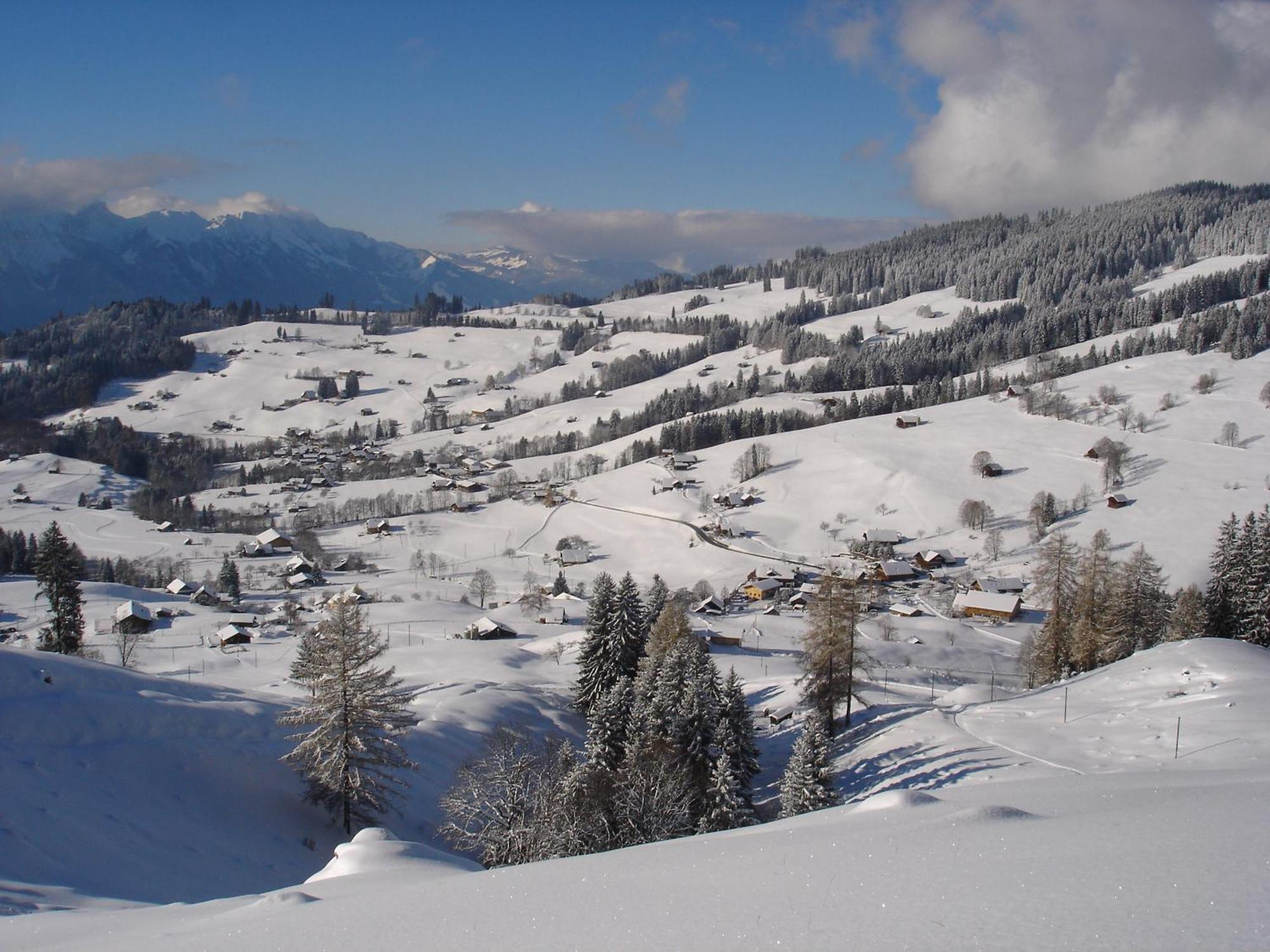 Chalet Sunneschyn Schwanden  Bagian luar foto